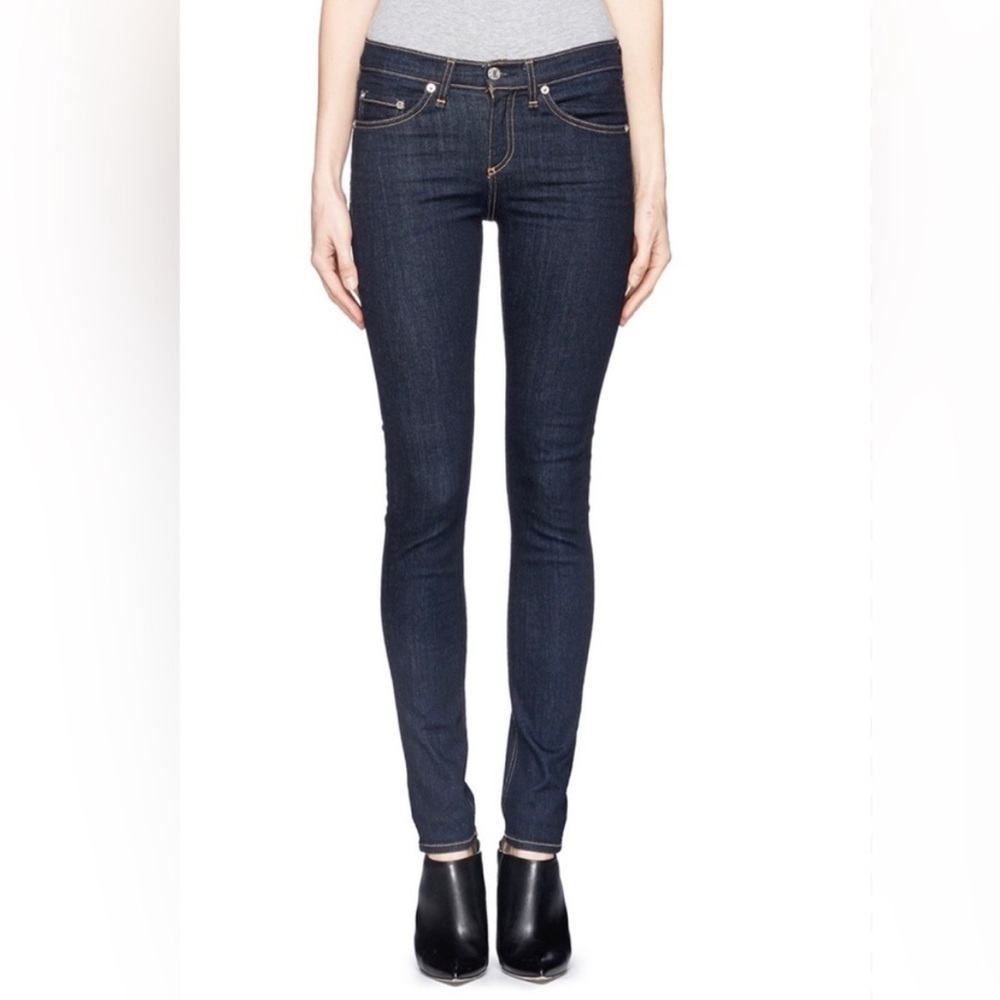 NEW Rag & Bone Heritage High Rise Skinny Jeans Dark Wash Size 27